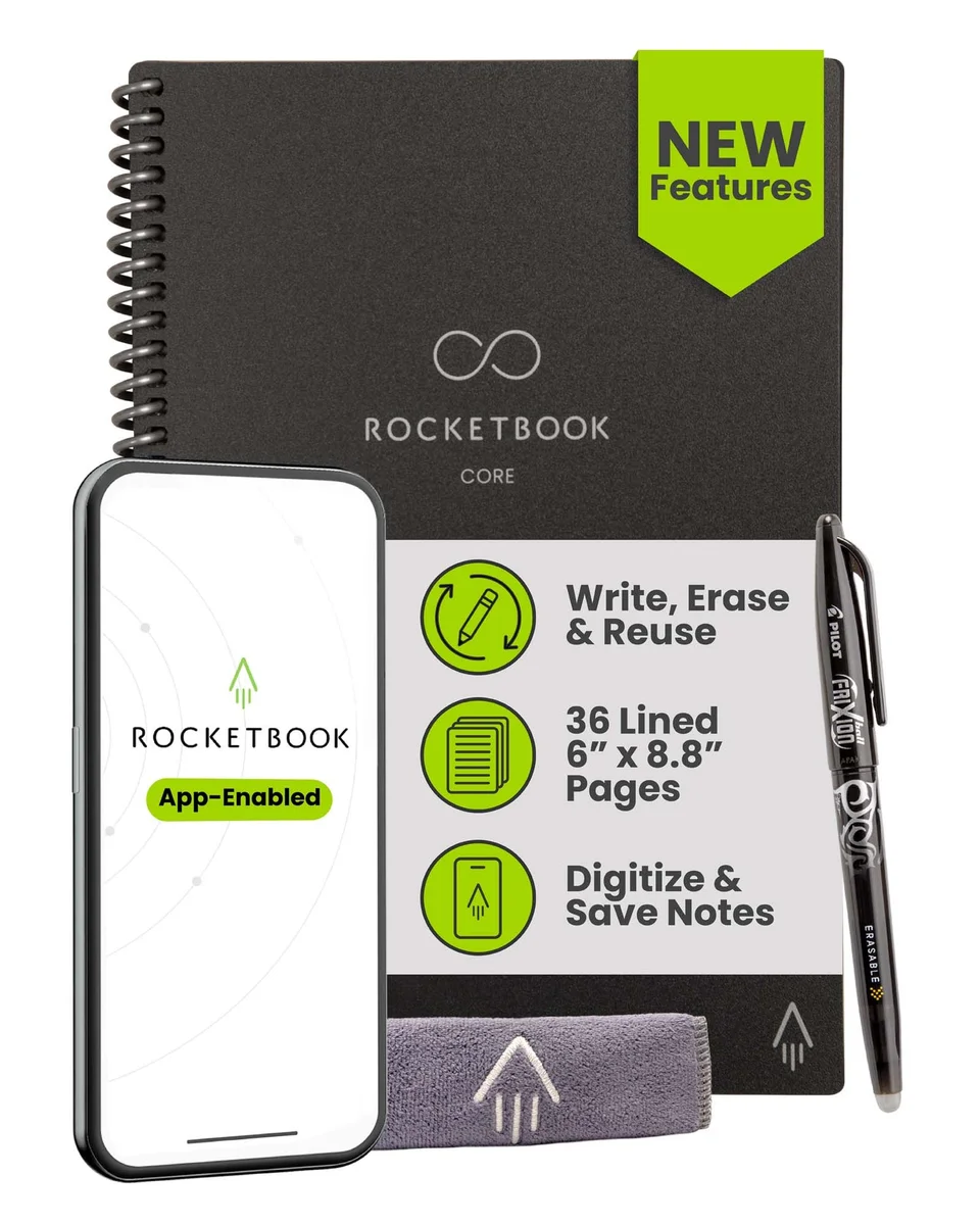 Rocketbook Core (Next Gen) Reusable Smart Notebook