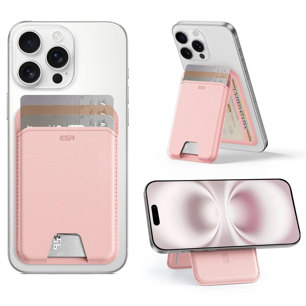 ESR Aura Wallet Stand (HaloLock) MagSafe Card Holder
